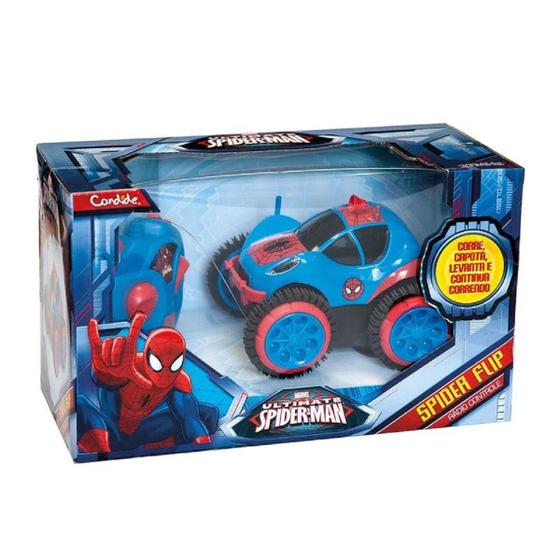 Imagem de Carro Com Controle Remoto Homem Aranha Flip Avengers 5851