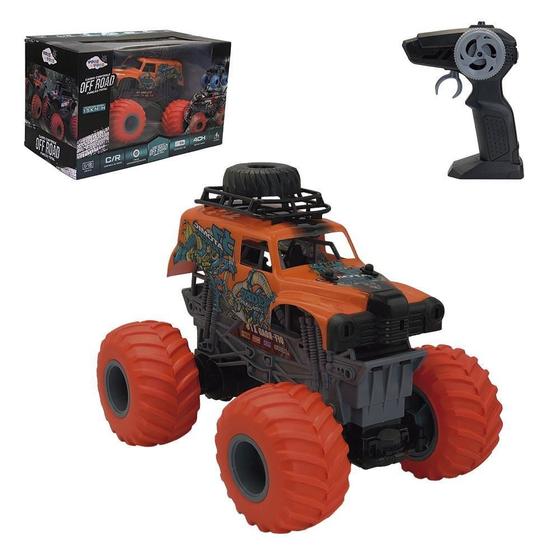 Imagem de Carro Controle Remoto Off Road Função Total Laranja Atomic