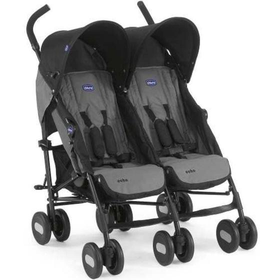 Imagem de Carro de Bebê Passeio Gêmeos Chicco Echo Twin 2 Posições até 15kg