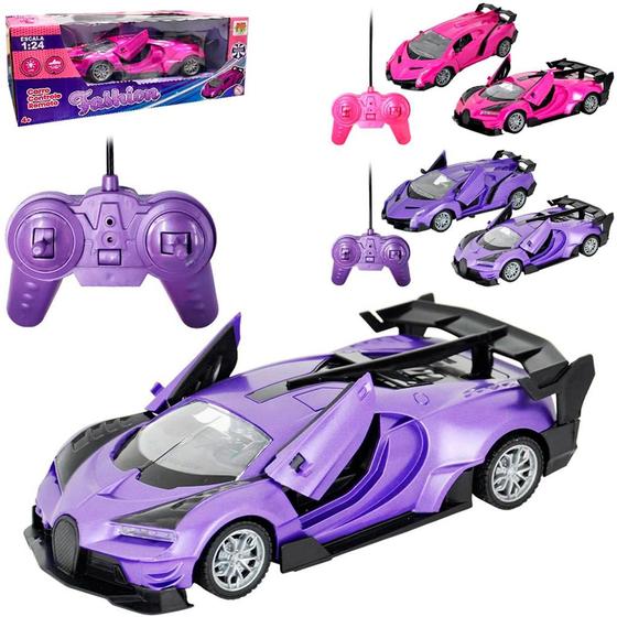 Imagem de Carro De Controle Remoto Bugatti Brinquedo Para Meninos - Dm Toys