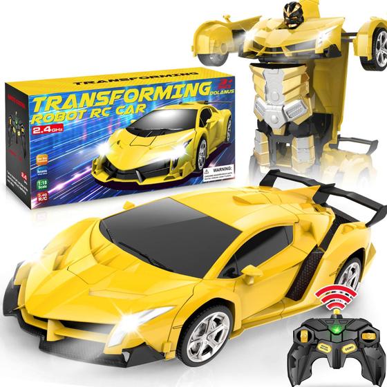 Imagem de Carro de controle remoto Dolanus Transform Robot RC Toys 5-7 anos