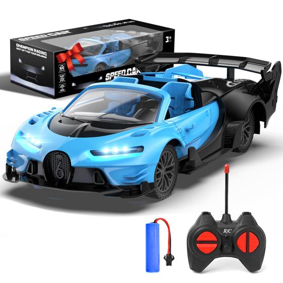 Imagem de Carro de controle remoto Kiddufun 1/18 recarregável para meninos 4-12