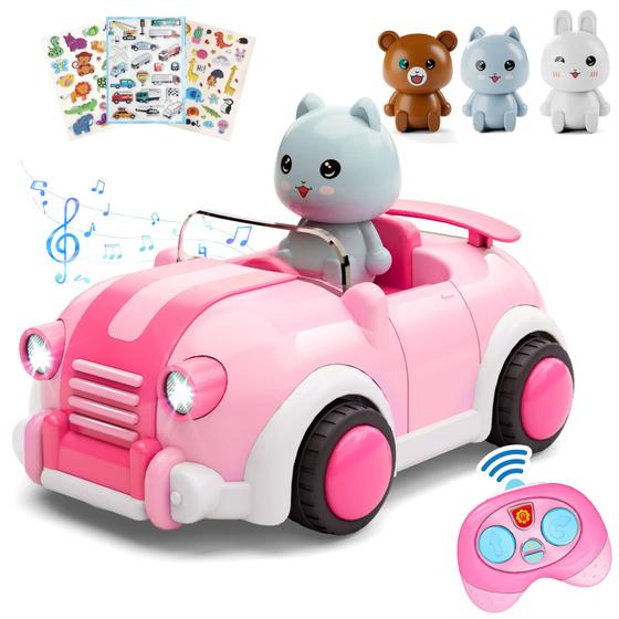 Imagem de Carro de controle remoto LOVE LIFE Girls Age 3+ com 3 bonecas