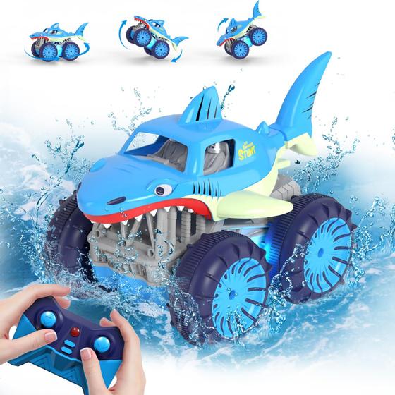 Imagem de Carro de controle remoto MaxTronic Amphibious RC Shark Truck