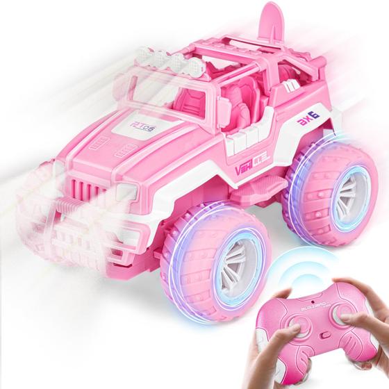 Imagem de Carro de controle remoto OWNONE 1 rosa em escala 1:16 para meninas