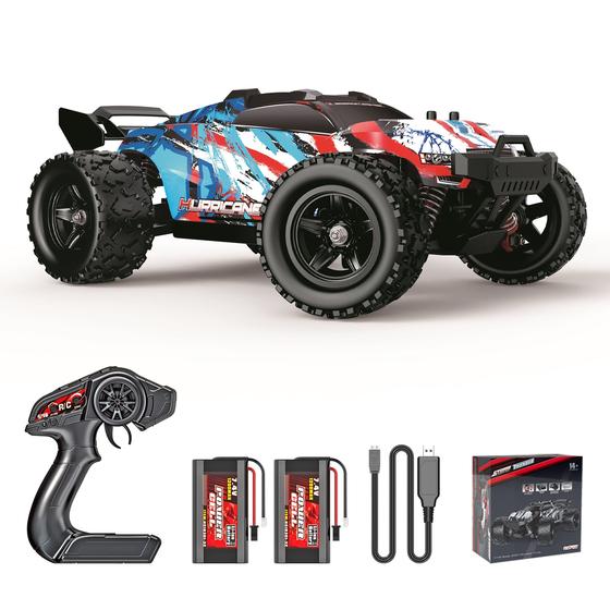 Imagem de Carro de controle remoto PHOUPHO 1:18 Scale 45 km/h 4WD RC Blue