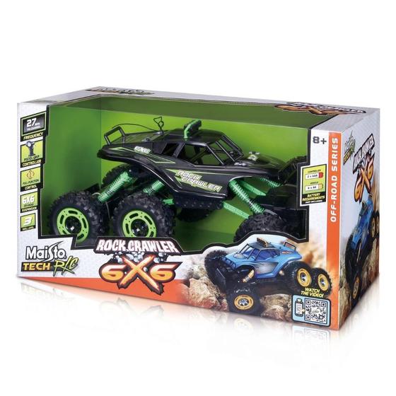 Carro de Controle Remoto Rock Crawler 6X6 Maisto Carrinho de