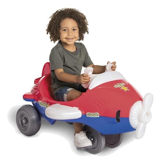 Imagem de Carro De Passeio Carrinho Avião Com Pedal Com Som Calesita