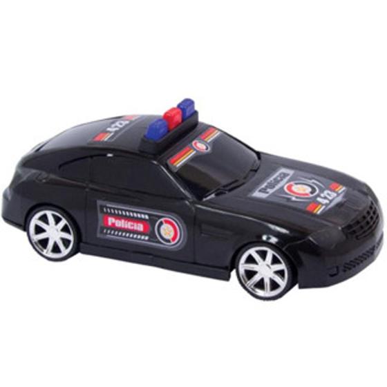 Imagem de Carro de polícia de brinquedo de plástico infantil com roda livre para crianças