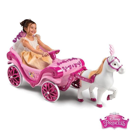 Imagem de Carro Elétrico 6 V Carruagem Infantil Princesas Disney Zippy