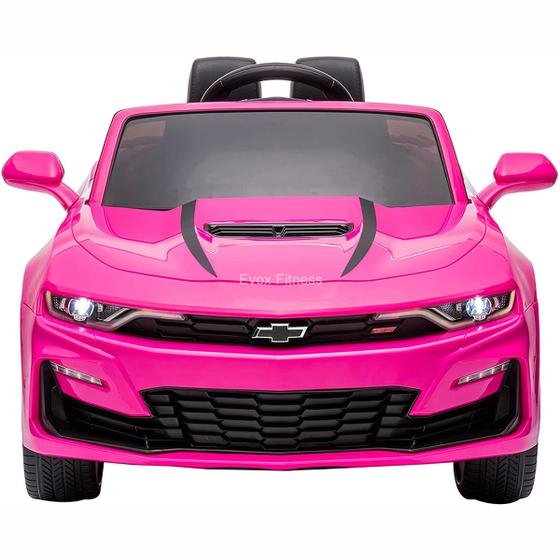 Carro Eletrico Infantil Camaro SS 12V controle - Rosa Menor preço em Carro Eletrico Infantil Camaro SS 12V controle - Rosa