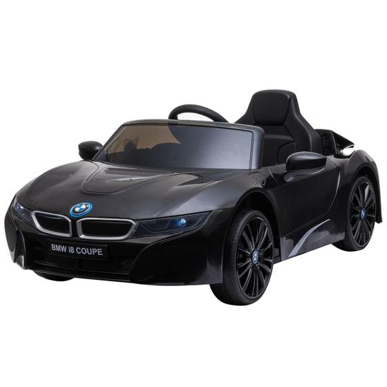 Imagem de Carro Elétrico Infantil Com Controle Criança Até 30Kg 3-5km/h Musica Luz Som MP3 USB Bateria Recarregável 12v BMW I8