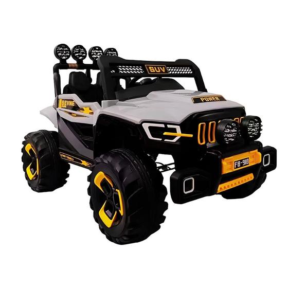 Imagem de Carro Elétrico Infantil Jipe SuperCross 12V Cinza Zippy Toys