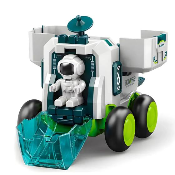 Imagem de Carro Espacial Verde Brinquedo Infantil com Astronauta