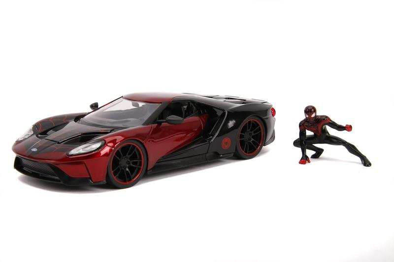 Imagem de Carro fundido sob pressão Jada Toys Marvel 1:24 2017 Ford GT com Homem-Aranha