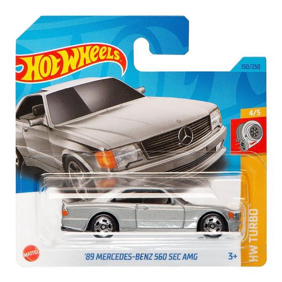 Imagem de Carro Hot Wheels 89 Mercedes-Benz 560 SEC AMG Prata 2023 Lote M Hkk85 4/5