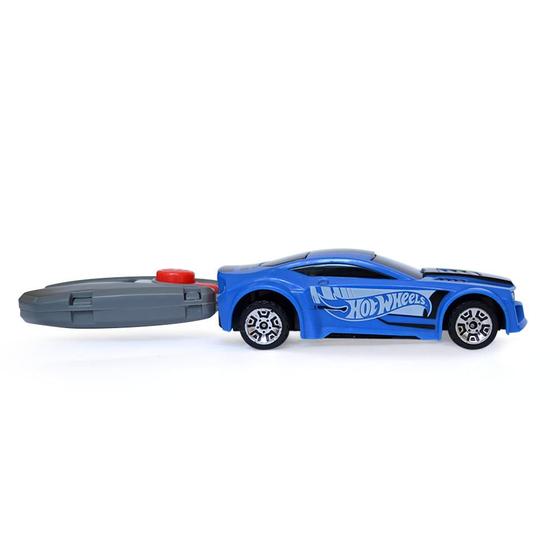 Imagem de Carro Hot Wheels com Chave Lançador Azul - Fun Divirta-se