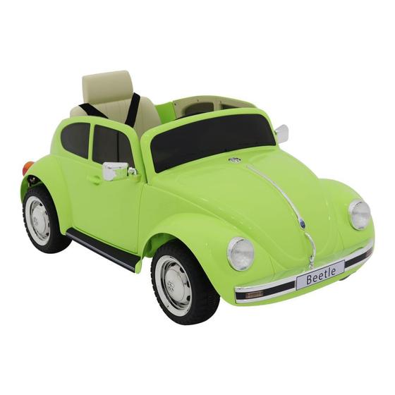 Imagem de Carro Infantil Eletrico Bel Brink Beetle 12v com Controle Remoto Verde