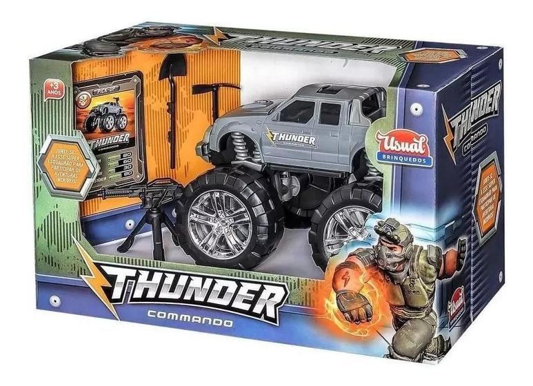 Imagem de Carro Infantil Pick-Up Thunder Commando - Usual 407 Cinza