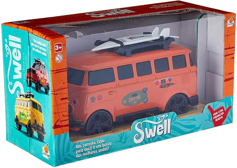 Imagem de Carro Kombi Sweel 20Cm C/Acess. Plast Color Orange Toys