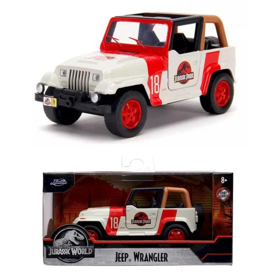 Imagem de Carro Miniatura Jeep Wranger 1:32 Jurassic Park World