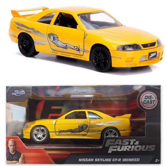 Imagem de Carro Miniatura Velozes e Furiosos 1:32 Nissan Skyline GTR33