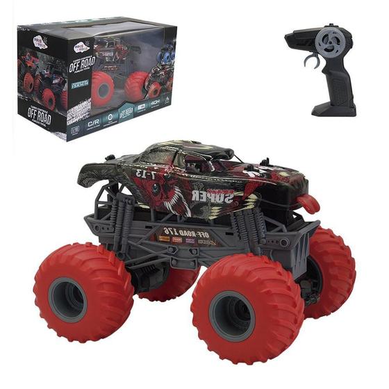 Carro Monster Infantil Off Road Controle Remoto Preto - Toys E Toys ...
