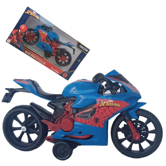 Imagem de Carro Moto Friccao Faster Biker Homem Aranha Candide Rf 5864