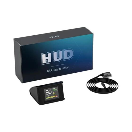 Imagem de Carro Obd2 Head up Display Hud P10 Com Consumo De Combustível Velocímetro Digital Acessórios