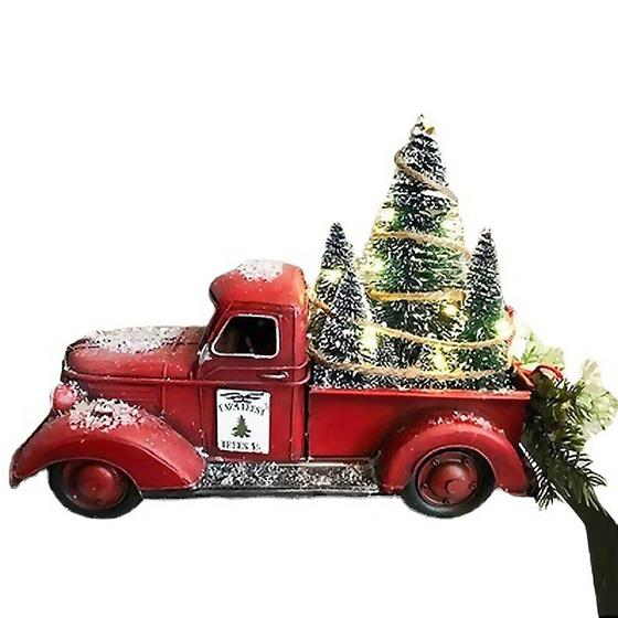 Imagem de Carro Ornamento Artesanato Árvore de Natal Enfeites Farmhouse Truck