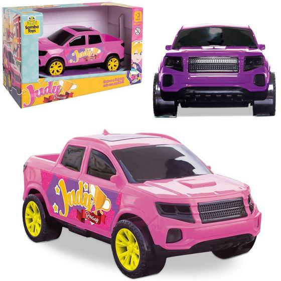 Imagem de Carro pick-up judy racing roda livre na caixa - SAMBA TOYS