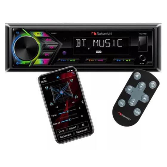 Imagem de Carro Radio Estéreo Nakamichi Usb + Bluetooth Nq711b E App