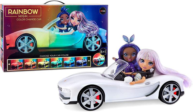 Imagem de Carro Rainbow High Color Change / Veiculo Conversível / 8 em 1 Light-Up