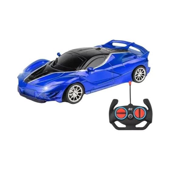 Imagem de Carro RC de Alta Velocidade 24G 4CH com Luzes LED - Brinquedo de Corrida e Drift 1:18