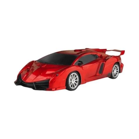 Imagem de Carro RC de Alta Velocidade 24G 4CH com Luzes LED - Brinquedo de Corrida e Drift 1:18