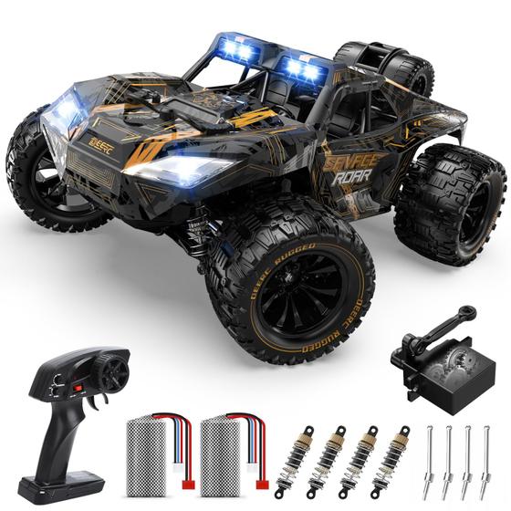 Imagem de Carro RC DEERC 1:14 All Terrain 40KPH de alta velocidade com farol de LED