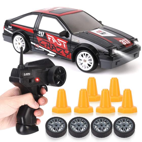 Imagem de Carro RC Drift Liberty Imports 1/24 2,4GHz 4WD com Luzes LED