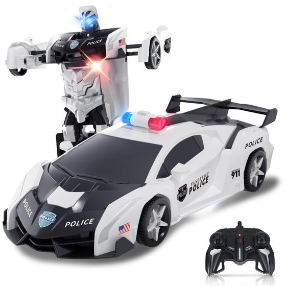 Imagem de Carro RC Transformável Carox - Controle Remoto com Transformação em Robô