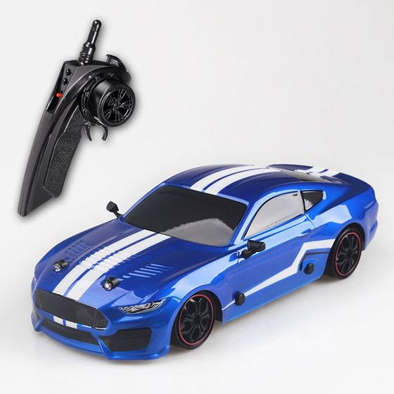 Imagem de Carro RC Wokex SHELBY GT 4WD Drift Racing 39 km/h azul 1/16