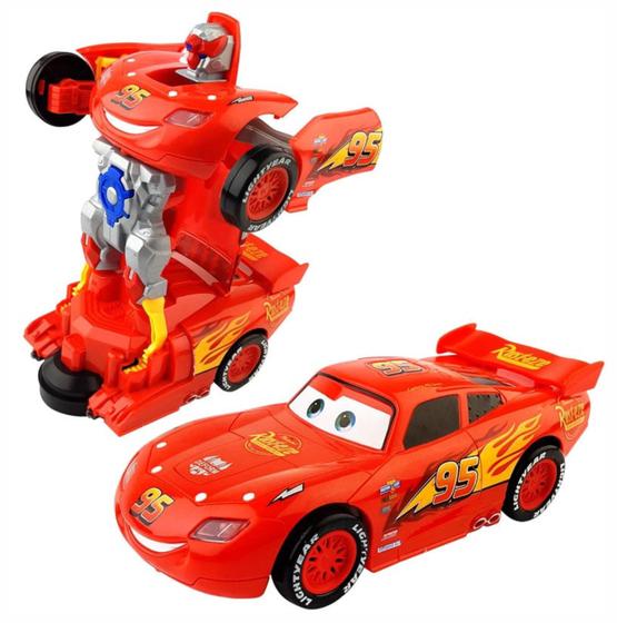 Imagem de Carro Relâmpago Robot Transformers Luz E Som Brinquedo