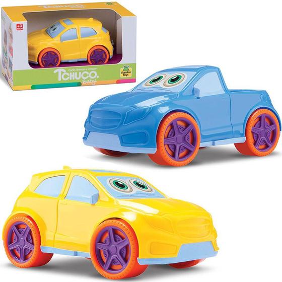 Imagem de Carro tchuco baby cars roda livre colors 16x9x7cm na caixa - SAMBA TOYS