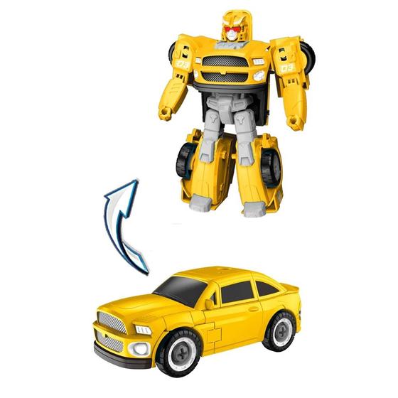 Imagem de Carro Transformável Megaformers Guardian Corrida Amarelo - Multikids BR1757