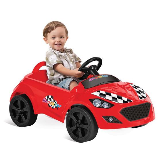 Carro Veículo Infantil A Pedal Roadster Bandeirante Com Buzina Menor preço em Carro Veículo Infantil A Pedal Roadster Bandeirante Com Buzina