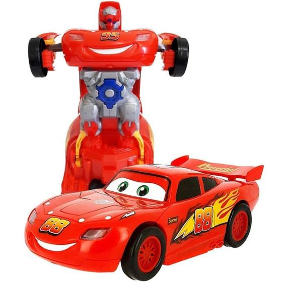 Imagem de Carro Vira Robo Transformers Fricção Automático Carrinho