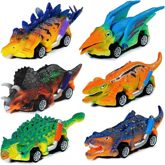 Imagem de Carros de Brinquedo Dinossauro Monster Trucks - Para Meninos de 3 a 5 Anos