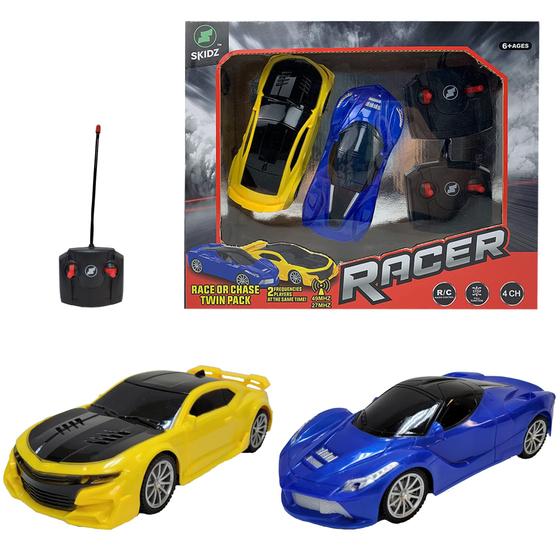 Imagem de Carros de Controle Remoto Skidz RC - Escala 1:24 4WD - Pacote com 2 Unidades