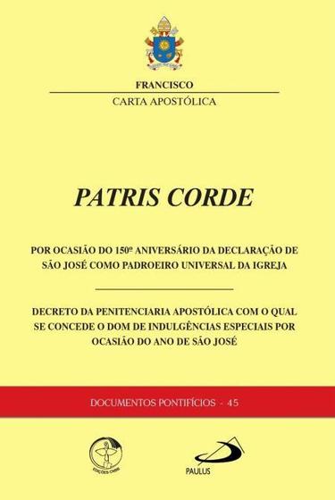 Imagem de CARTA APOSTóLICA - PATRIS CORDE