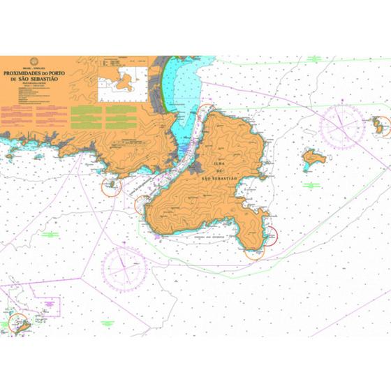 Imagem de Carta Náutica 1640 Ilhabela São Sebastião Alcatrazes