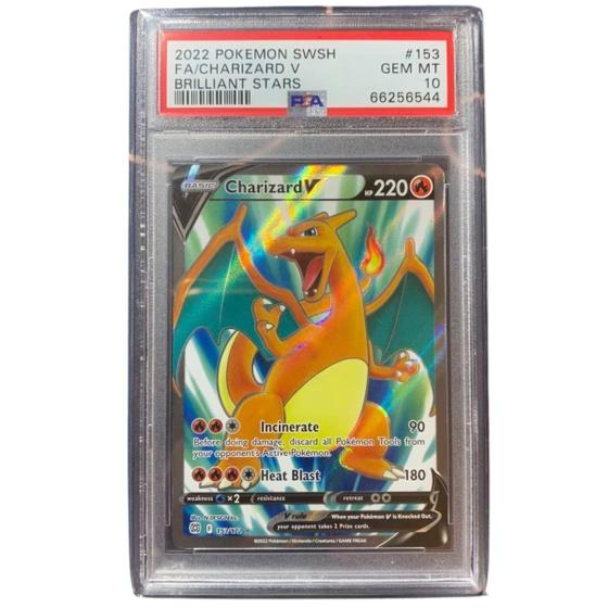 Imagem de Carta Pokemon Charizard V PSA 10