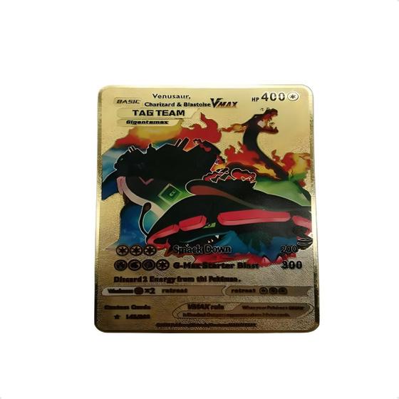 Imagem de Carta Pokémon Metal Pikachu Vmax Brilhante Metal Cartão